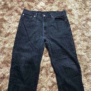 Levi’s 550 Jeans Men's 40X32 Black Denim Straight Leg